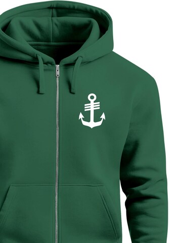Neverless Sweatjacke 'Anker'‌‌‌‌ in Grün