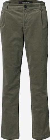 Street One MEN Chino Hose aus Cord mit Bügelfalten in Grün: Vorderseite