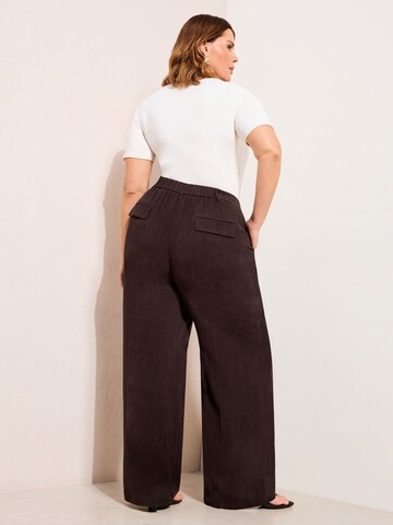 Wide Leg Pantalon Friends Like These en marron