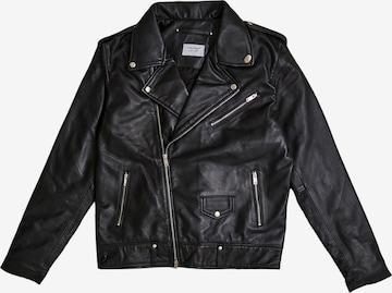 Veste mi-saison 'Carbon Matte Leather Jacket Men/ LMTD Edition' THE ODDS en noir : devant