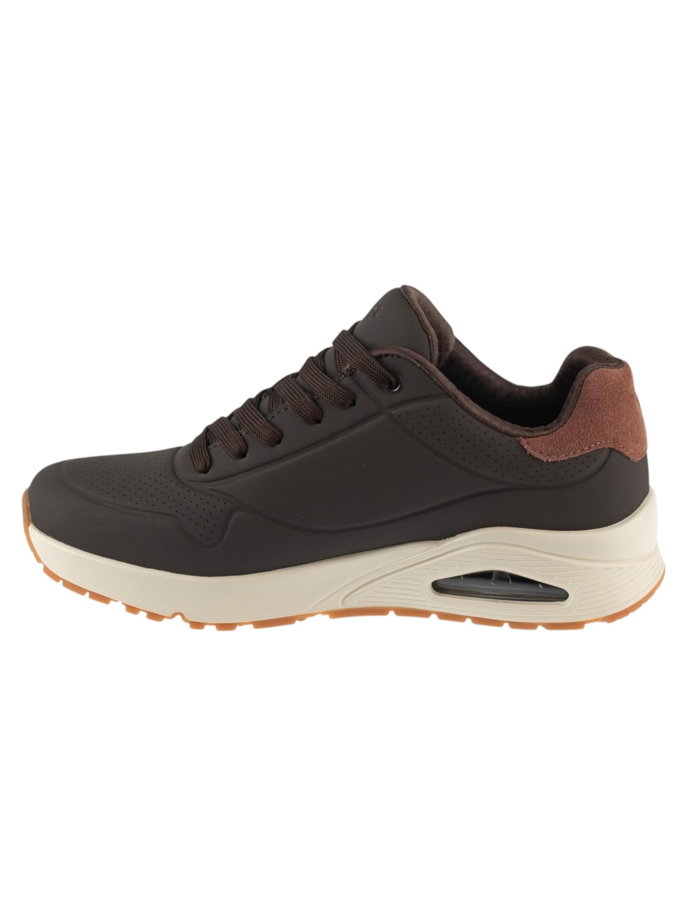 SKECHERS Sneakers laag 'Skechers Uno - Suited On Air' in Bruin