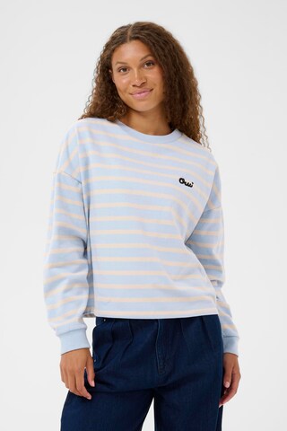 SAINT TROPEZ Sweatshirt 'SZOsiria' in Wit: voorkant