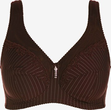 Soutien-gorge minimiseur Ulla Popken en marron : devant