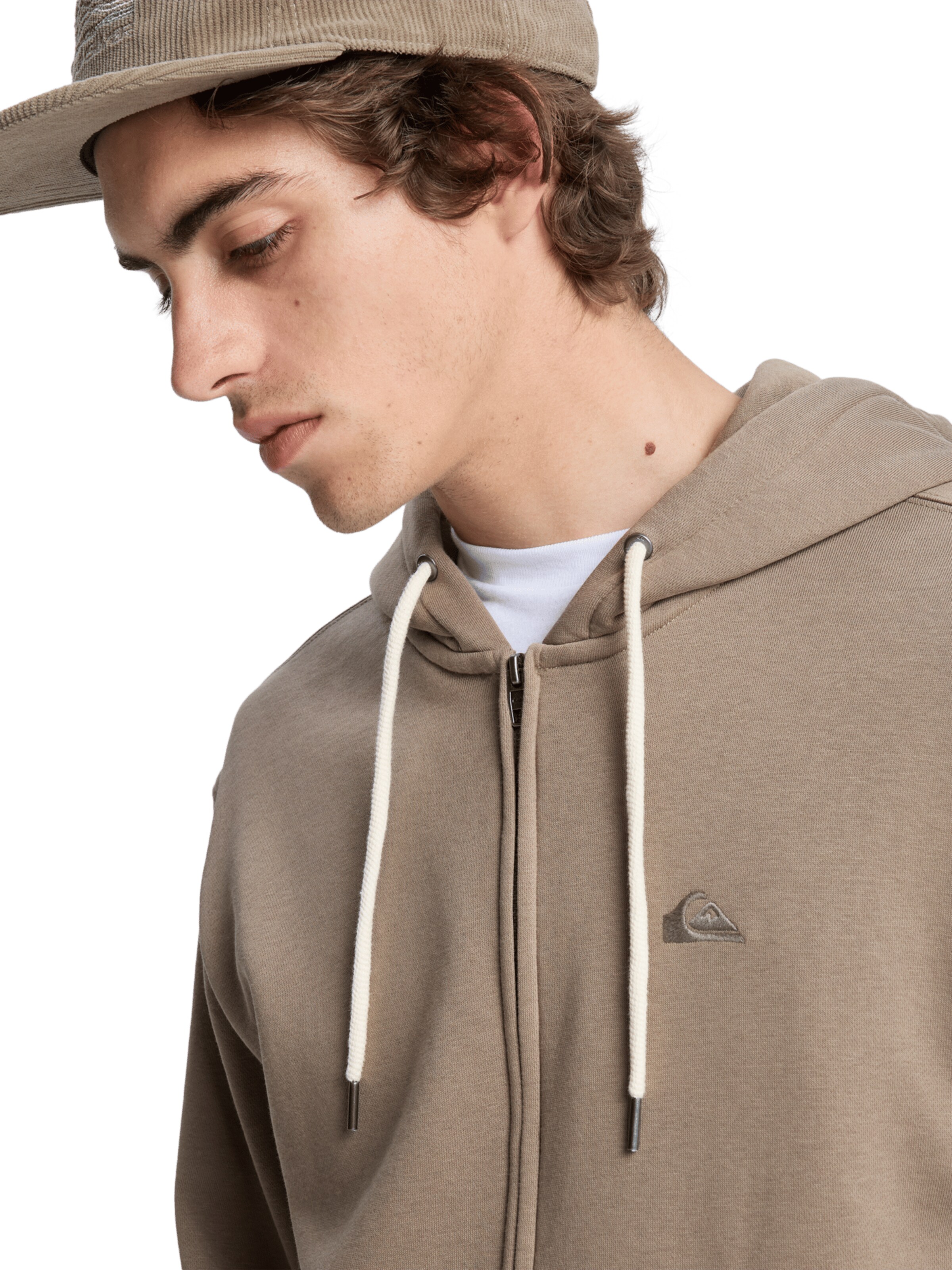 QUIKSILVER Sweatjacke 'Salt Water' in Braun