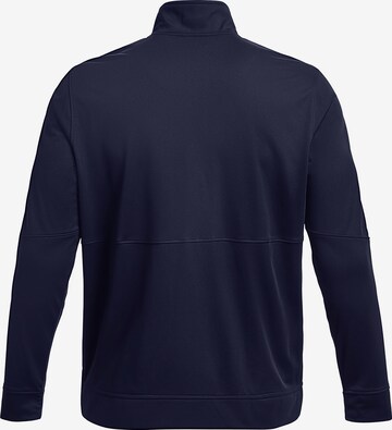 UNDER ARMOUR Athletic Zip-Up Hoodie 'Pique Track' in Blue