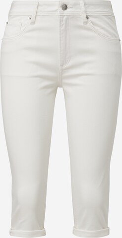 QS Slimfit Jeans in Wit: voorkant