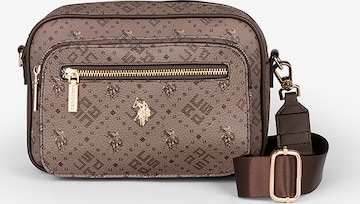 Borsa a tracolla di U.S. POLO ASSN. in marrone: frontale