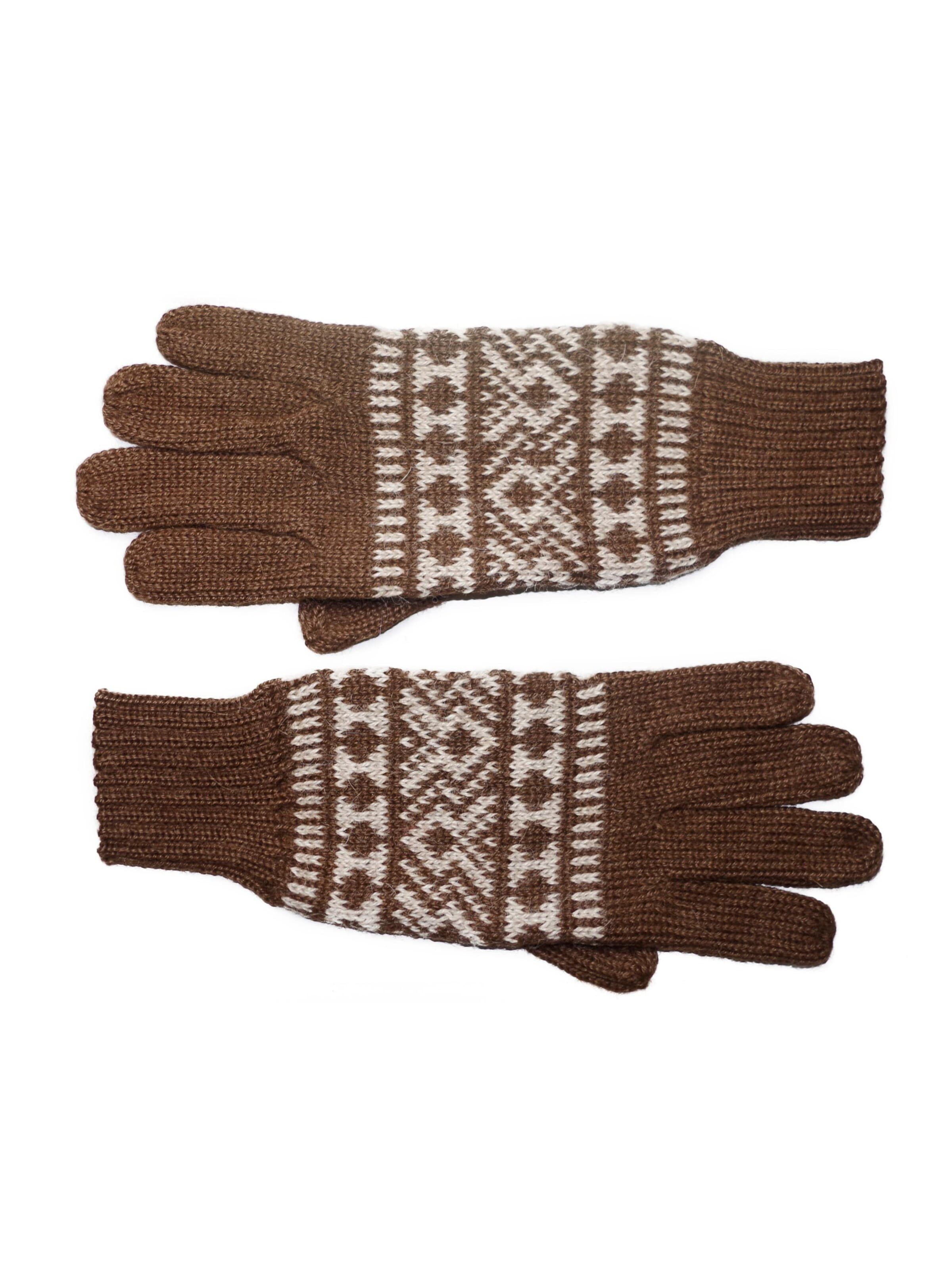 Posh Gear Full finger gloves 'Guantofigura' in Brown