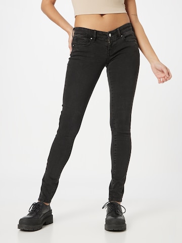 Skinny Jean 'CORAL' ONLY en noir : devant