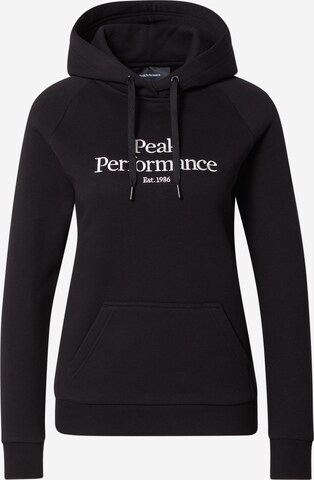 PEAK PERFORMANCE - Camiseta deportiva en negro: frente