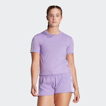 purpurinė ADIDAS PERFORMANCE Sportiniai marškinėliai 'Train Essentials': priekis