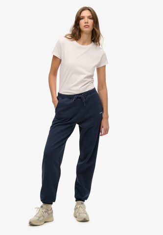 Effilé Pantalon Superdry en bleu