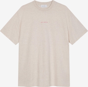 OH APRIL Shirt 'Hot Mum' in Beige: voorkant