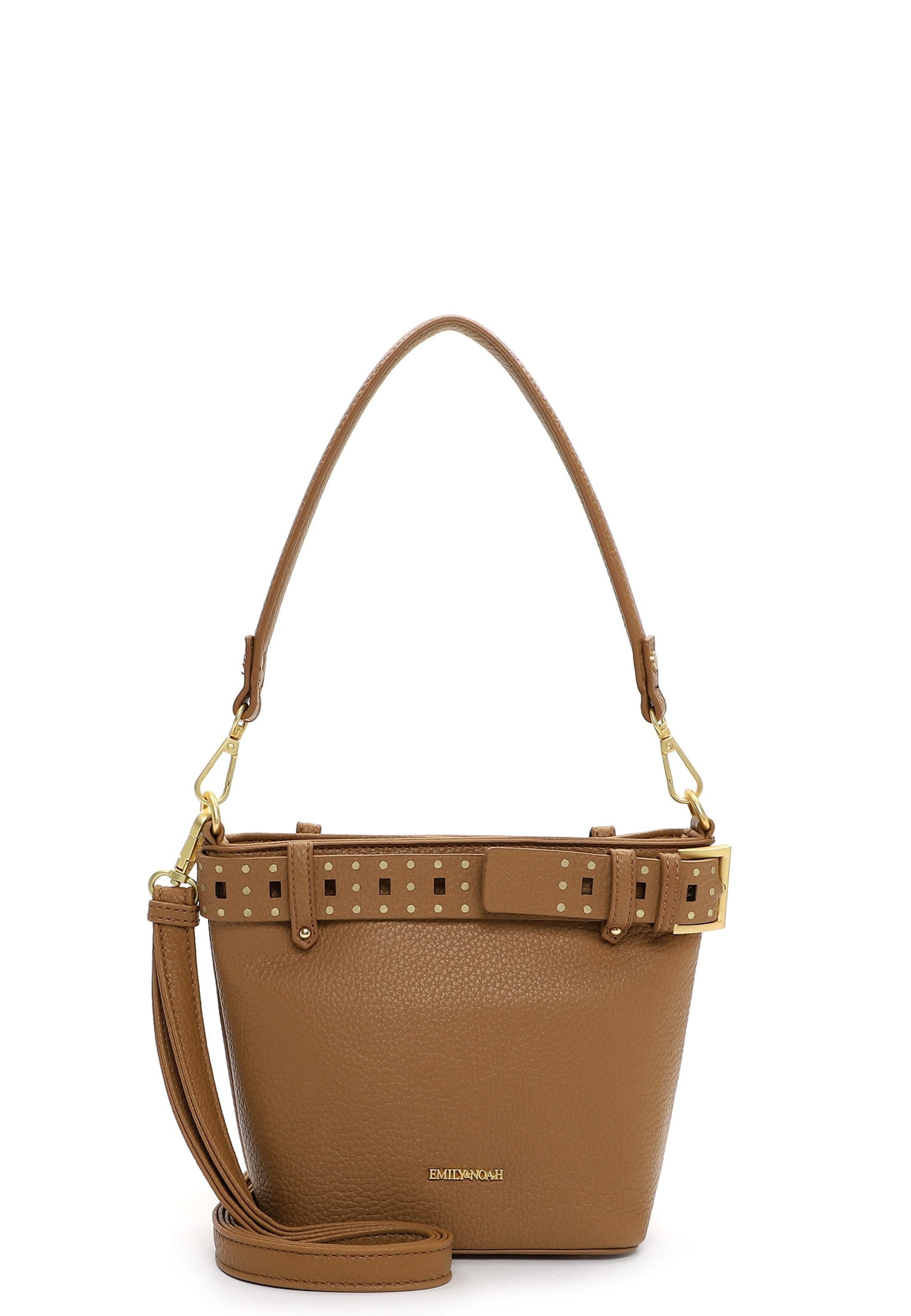 Emily & Noah Skuldertaske 'Justine' i beige: forside