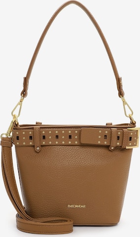 Emily & Noah Skuldertaske 'Justine' i beige: forside