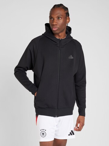 Veste de survêtement 'Z.N.E.' ADIDAS SPORTSWEAR en noir : devant