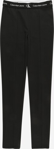 Calvin Klein Jeans Slim fit Pants in Black: front