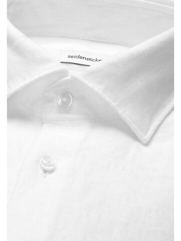 SEIDENSTICKER Regular fit Business shirt 'Smart Linen' in White