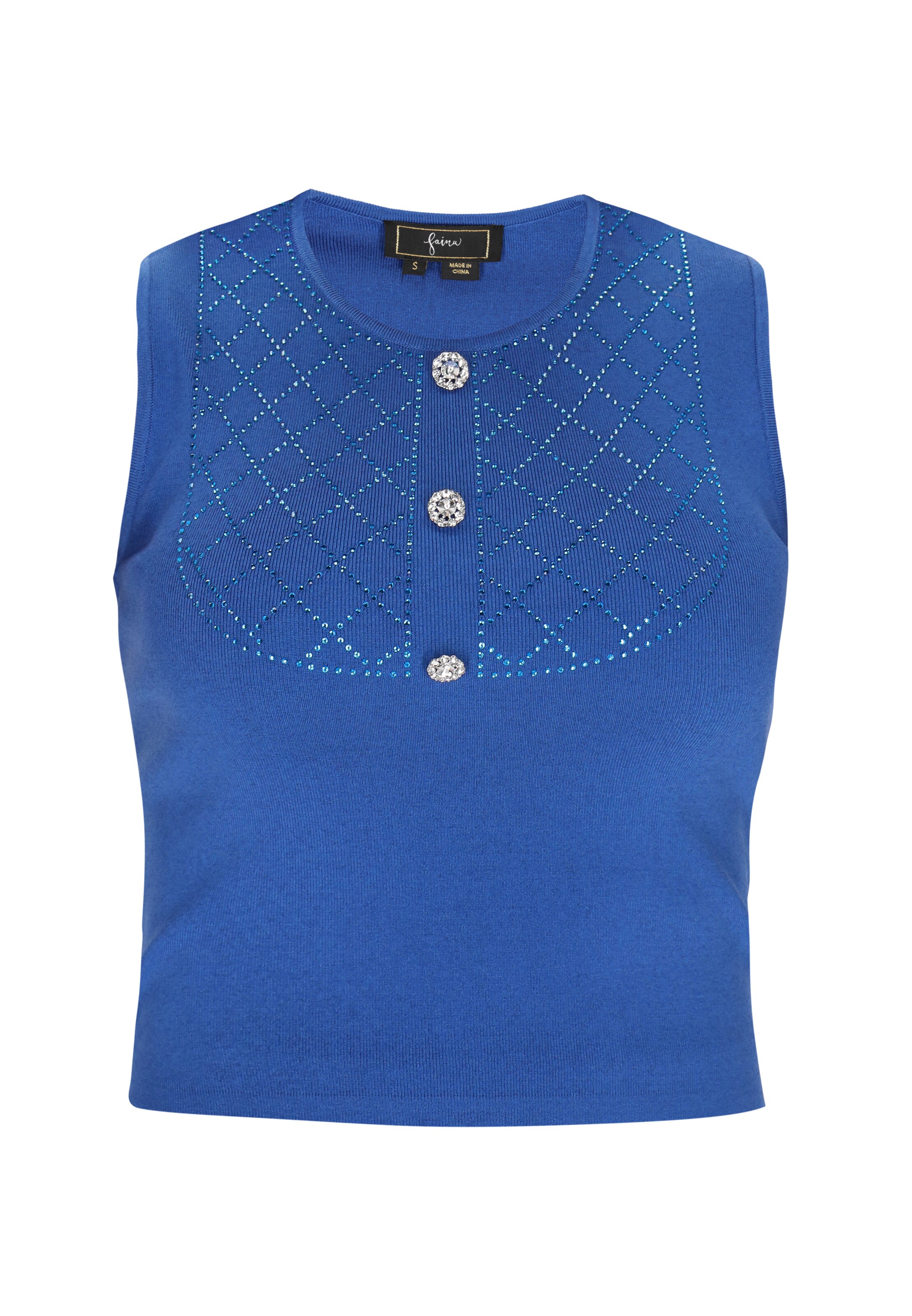 Tops en tricot 'Fashion Look' faina en bleu : devant