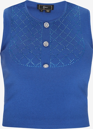 Megzta palaidinė be rankovių 'Fashion Look' iš faina, spalva – kobalto mėlyna / šviesiai mėlyna, Prekių apžvalga