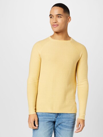 Only & Sons Regular fit Sweater 'DEXTOR' in Yellow: front