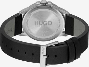 HUGO Uhr '#First' in Schwarz