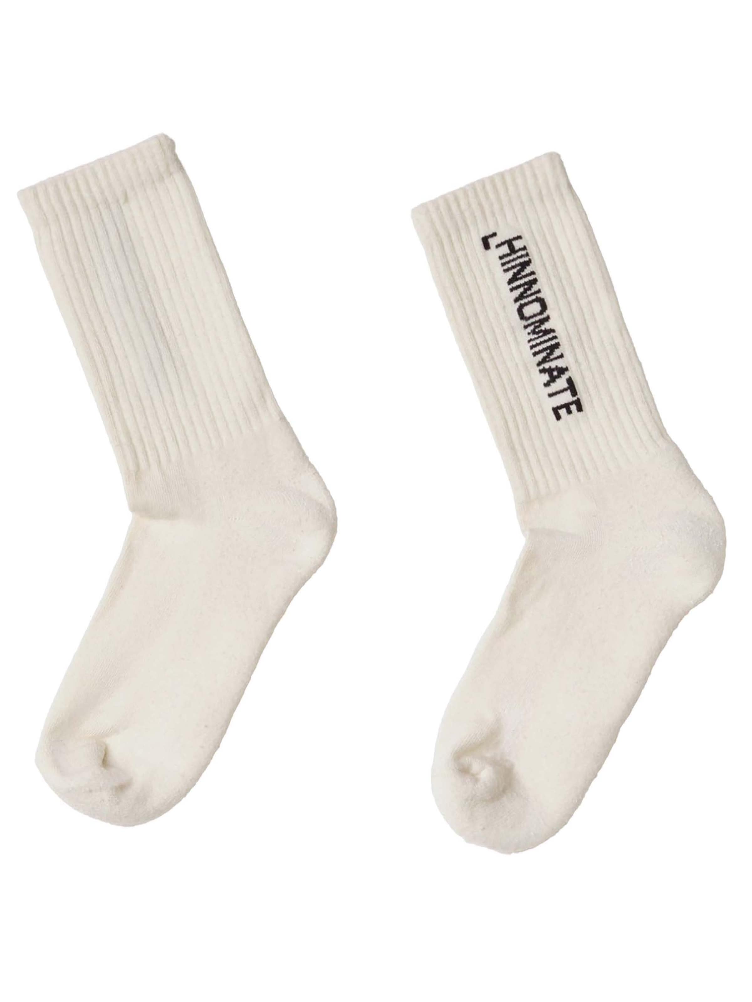 Chaussettes HINNOMINATE en blanc : devant