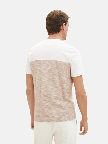 T-Shirt 'Serafino' TOM TAILOR en beige