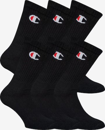Champion Authentic Athletic Apparel Athletic Socks ' Legacy ' in Black: front
