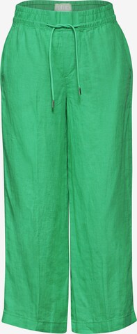 STREET ONE Pleated Pants in Green: front