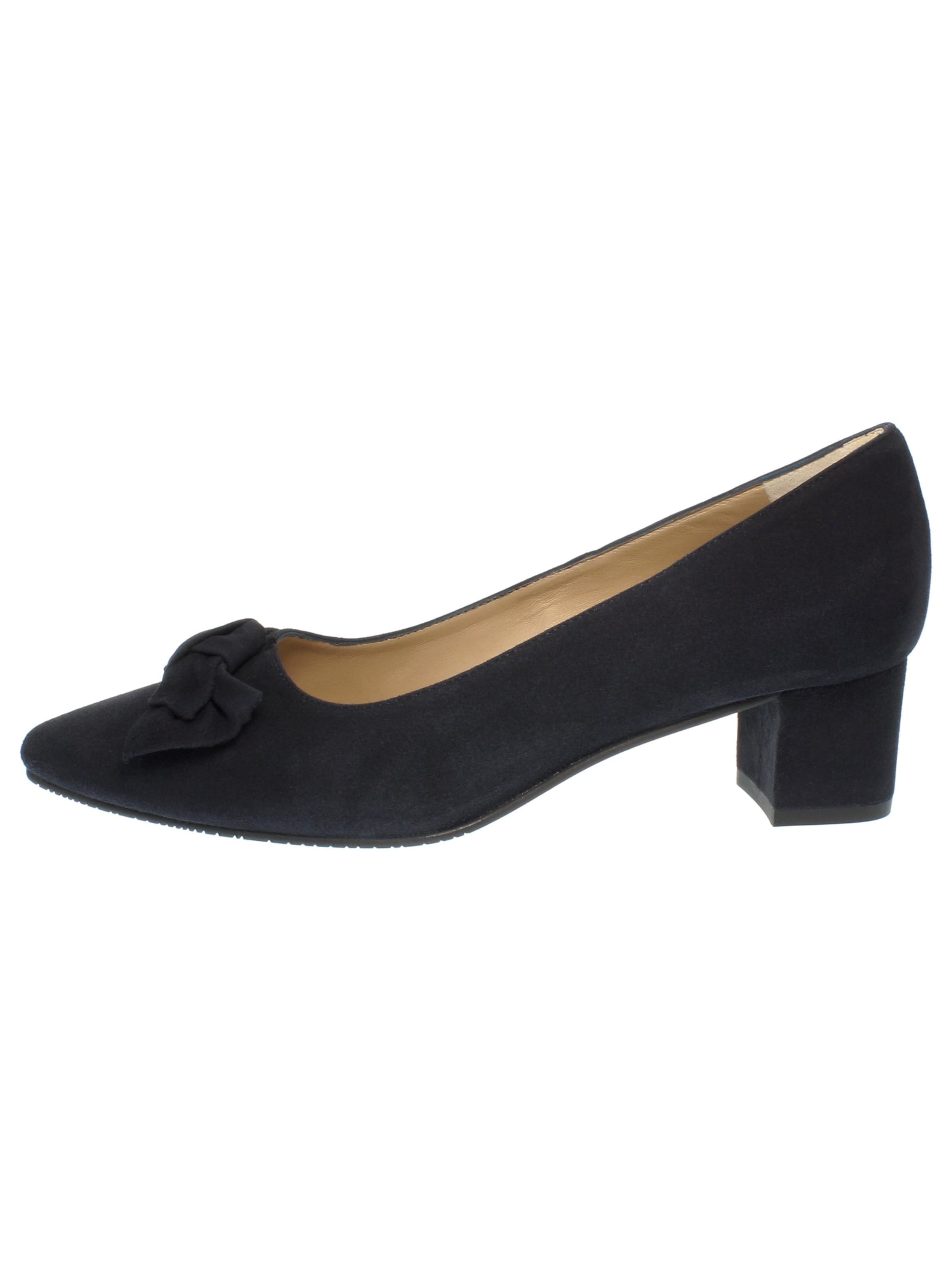 XAVER LUIS Schuhmanufaktur Pumps 'ISABELL - spitze Pumps mit Schleife' in Blue: front