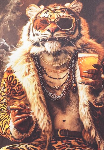 Key Largo Koszulka 'Pimp Tiger' w kolorze czarny