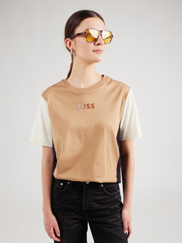 BOSS T-Shirt 'Elpha' in Beige: Vorderseite