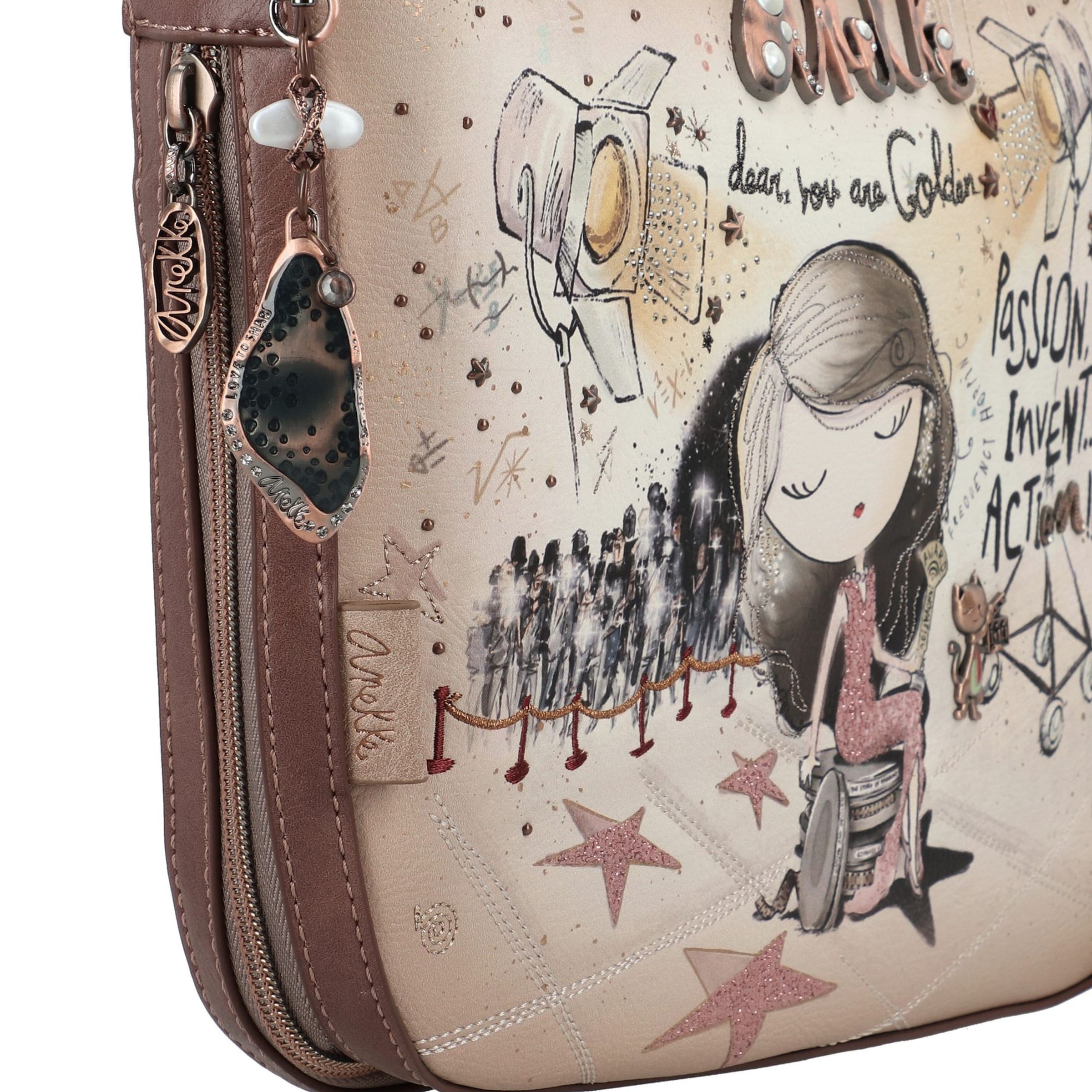 Anekke Umhängetasche 'Hollywood' in Beige