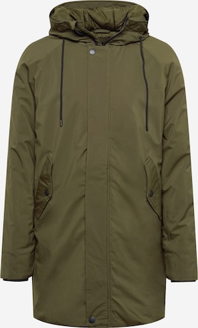 INDICODE JEANS Winter Parka 'Peterson' in Green: front