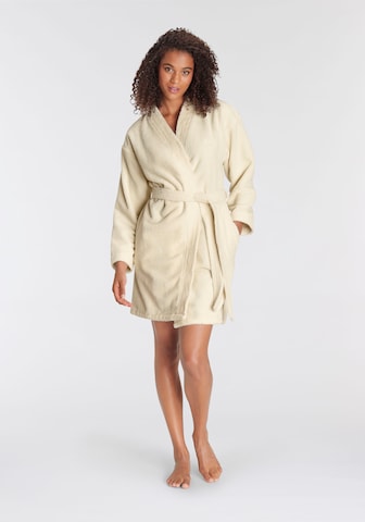 LASCANA Short Bathrobe in Beige