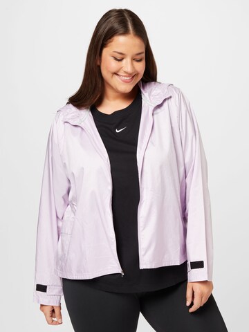 Nike Sportswear Спортивная куртка в Ярко-розовый: спереди