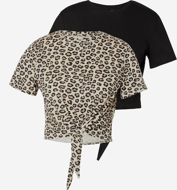 smėlio ONLY Marškinėliai 'MAY': priekis