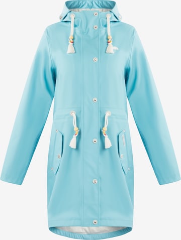 Manteau fonctionnel Schmuddelwedda en bleu : devant