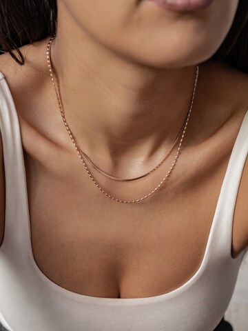 Collana 'Duo Chain' di Hey Happiness in oro: frontale