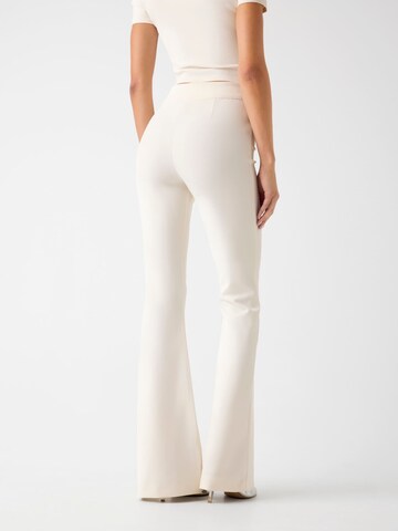 GUESS Flared Trousers 'Evelina' in Beige
