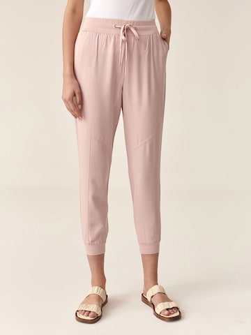 TATUUM Tapered Trousers 'Sanko' in Pink: front