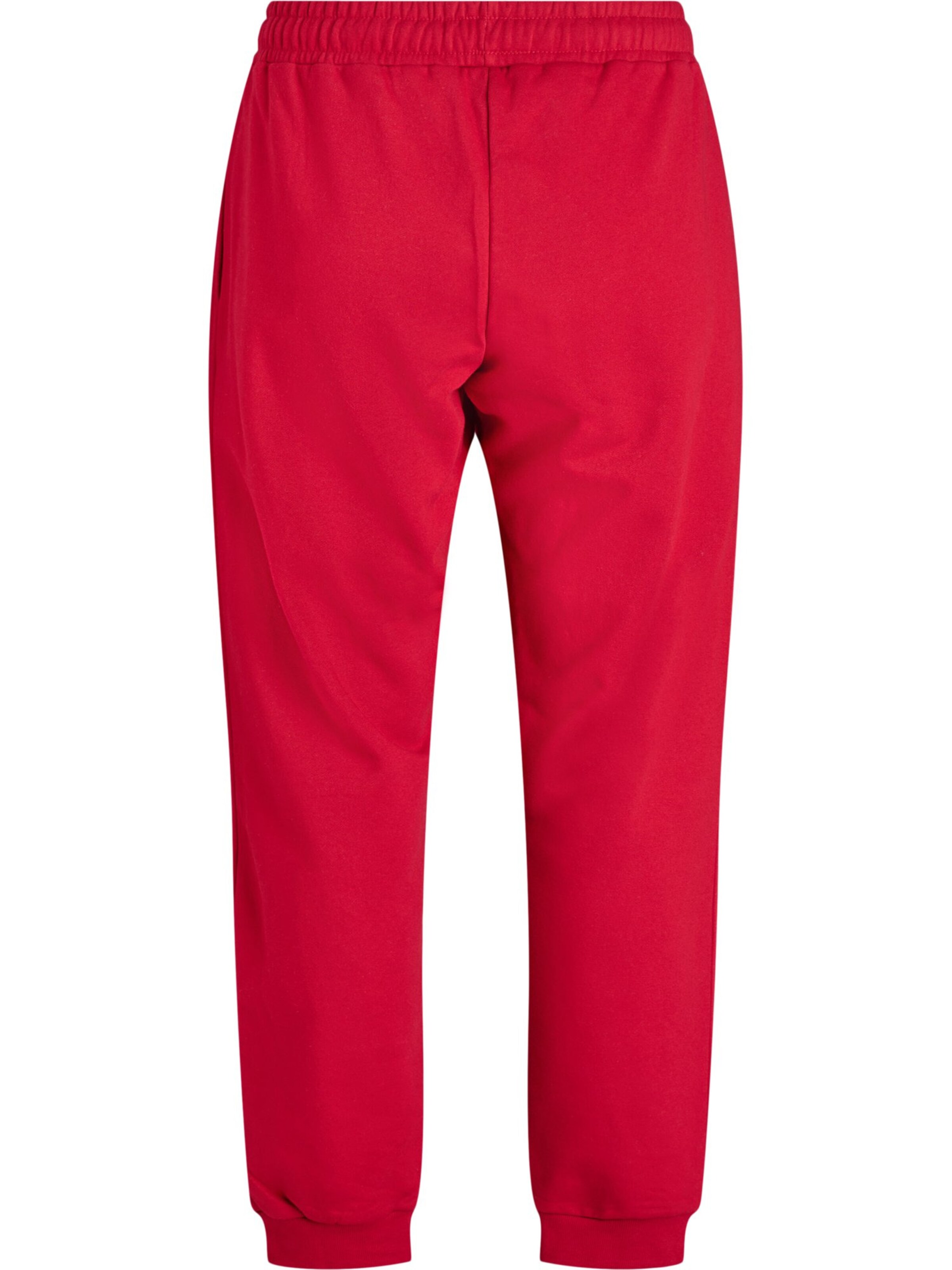 Tapered Pantaloni 'Rikke' de la Zizzi pe roșu