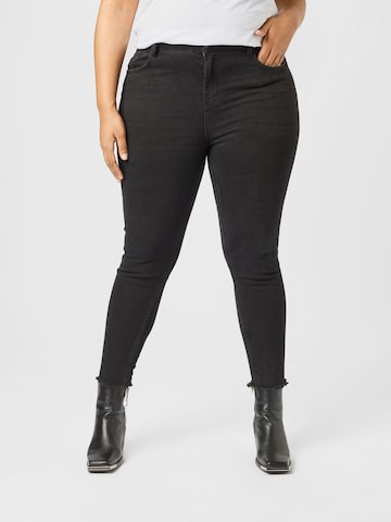 Guido Maria Kretschmer Curvy Skinny Jeans 'Ines' in Schwarz: predná strana