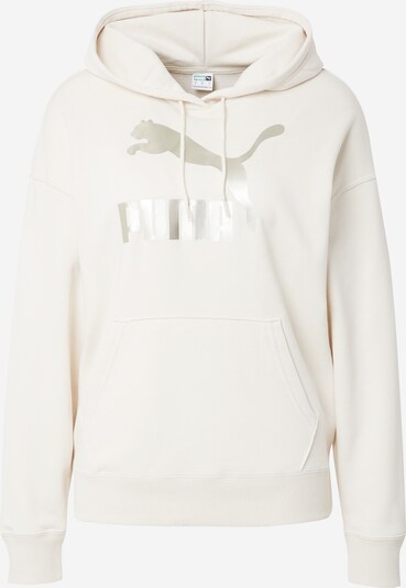 PUMA Sweatshirt 'CLASSICS' em prata / branco natural, Vista do produto
