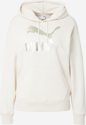 Sweat-shirt 'CLASSICS' PUMA en blanc : devant