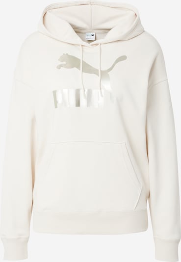 PUMA Sweatshirt 'CLASSICS' in silber / naturweiß, Produktansicht