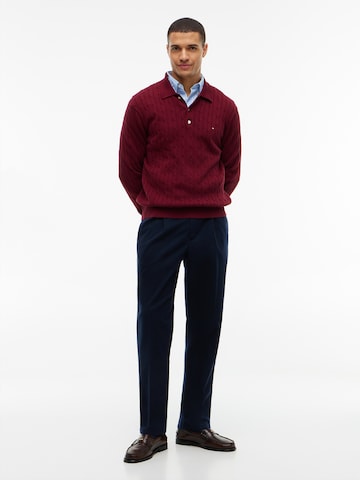 TOMMY HILFIGER Slimfit Pantalon in Blauw