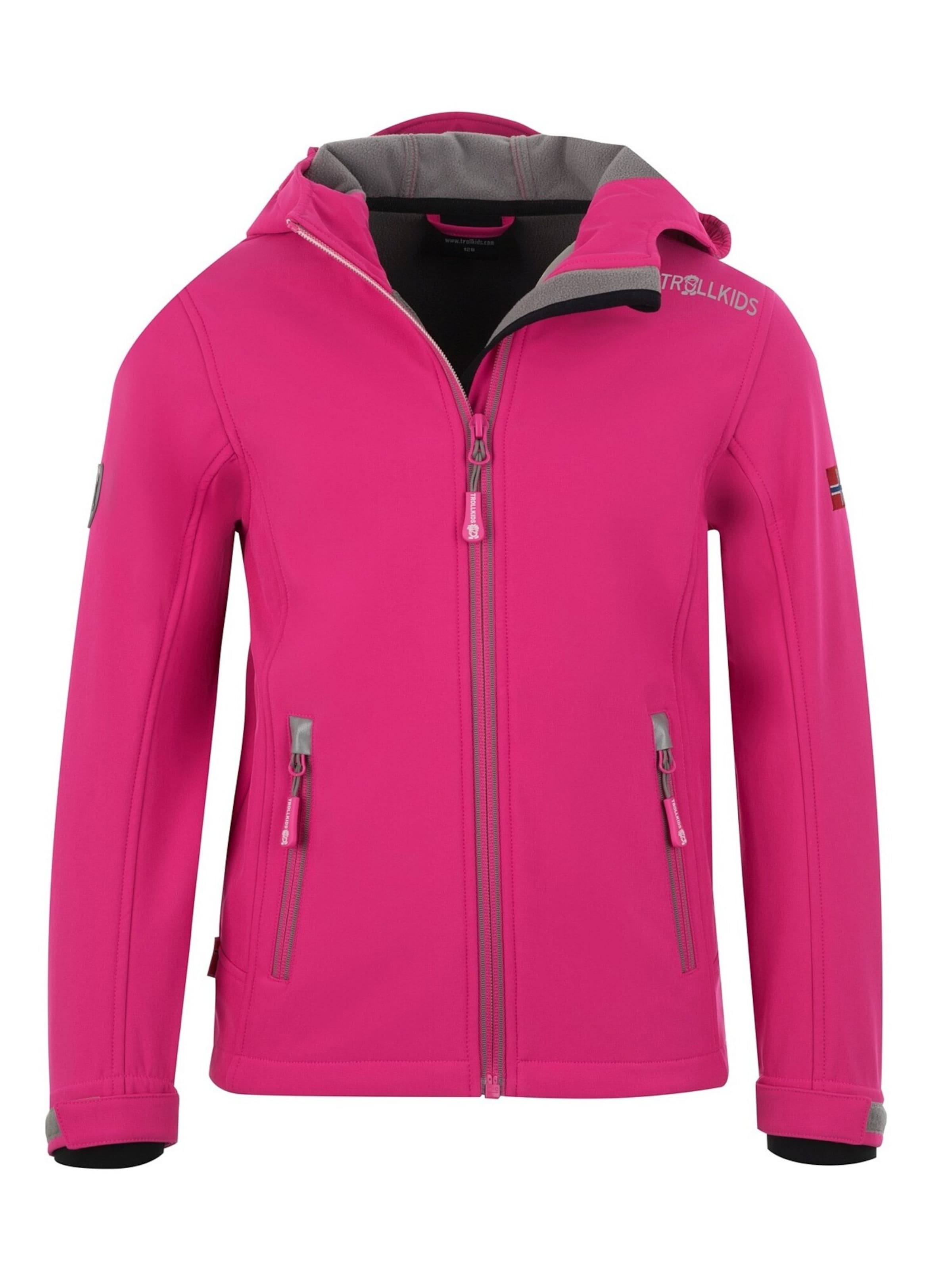 TROLLKIDS Outdoor jacket in Pink: front