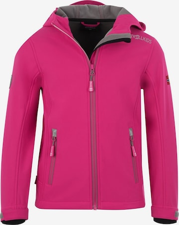 TROLLKIDS Outdoor jacket in Pink: front